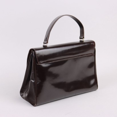 Sac Prada Vintage Marron Verni