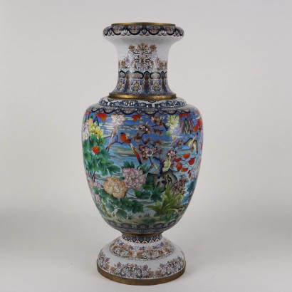 Grand Vase Cloisonné