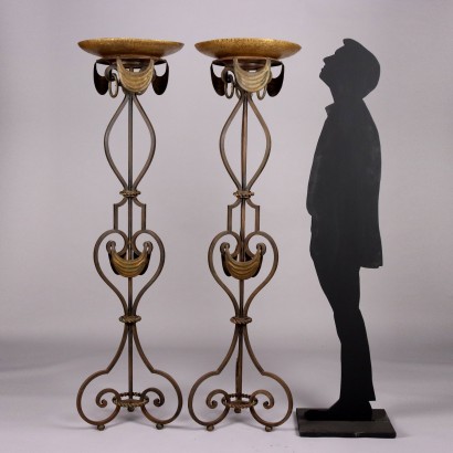 Pair of Torciere Floor Lamps