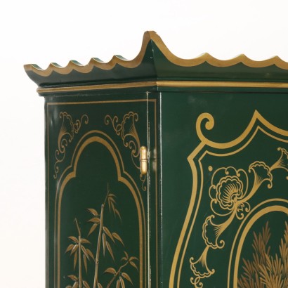 CONSOLA LACADA, Mueble bar estilo chinoiserie