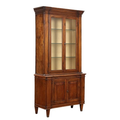 Antique Showcase with Doors Walnut Italy XX Century