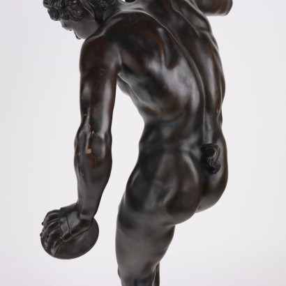 Faune aux cymbales en bronze