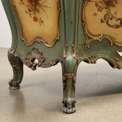 Commode Laquée de Style Rococo, Commode Laquée de Style Baroque V