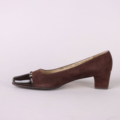 Ferragamo Vintage Wildlederpumps