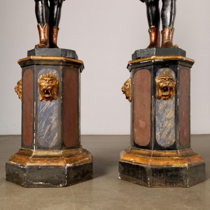 Pair of Venetian Moors Candle Holders