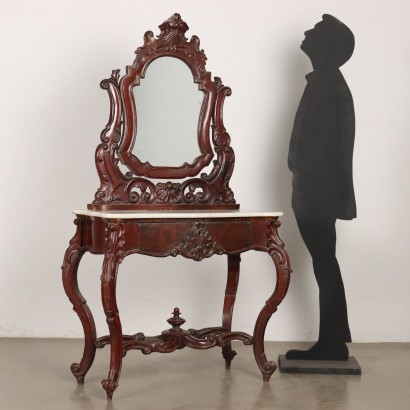 Console avec miroir Louis Philippe