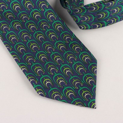 Gucci Vintage Krawatte in Blau und Grün