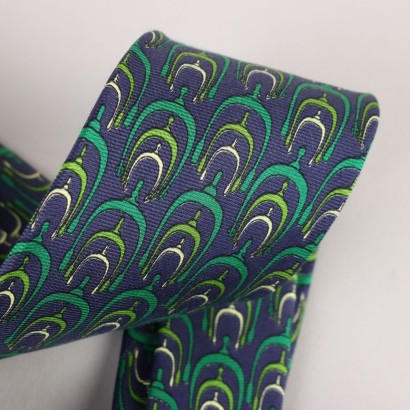 Gucci Vintage Krawatte in Blau und Grün