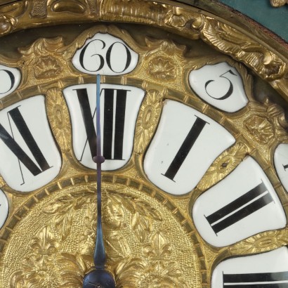 Horloge avec étagère en bois