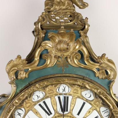 Horloge avec étagère en bois