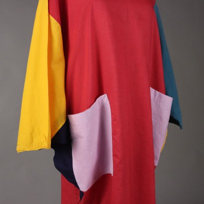 Enrica Massei Multicolored Vintage Dress