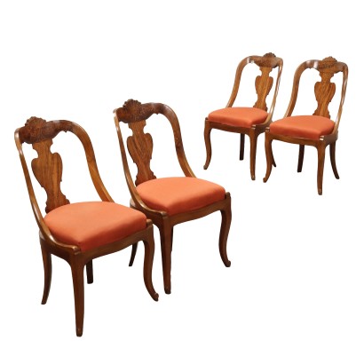 Groupe de quatre chaises gondole Luig