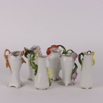 Group of Six Porcelain Vases by