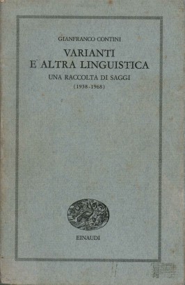 Varianti e altra linguistica