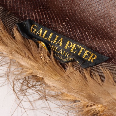 Gallia Peter Vintage Hut mit Federn