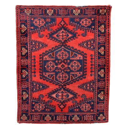 Antique Mudjur Carpet Cotton Wool Heavy Knot Iran 86 x 67 In