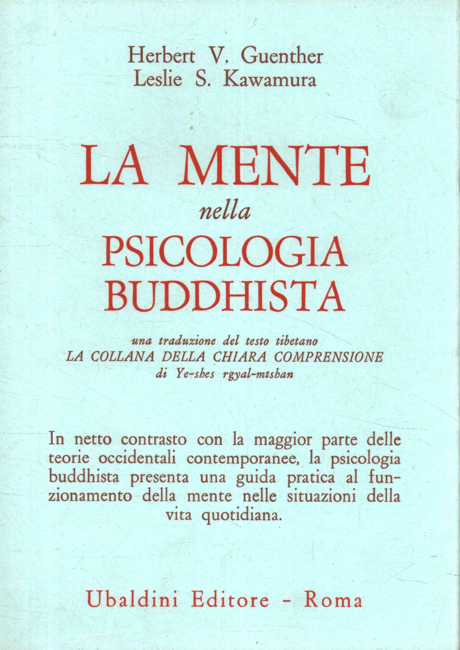 The mind in Buddhist psychology