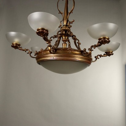 Lampadario in Ottone