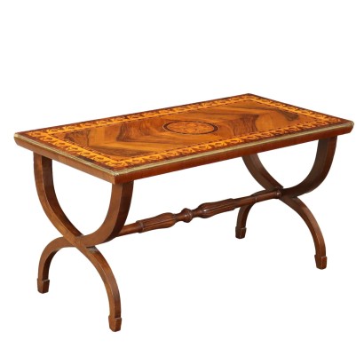 Table Basse Ancienne Style Néoclassique Acajou du XXe Siècle