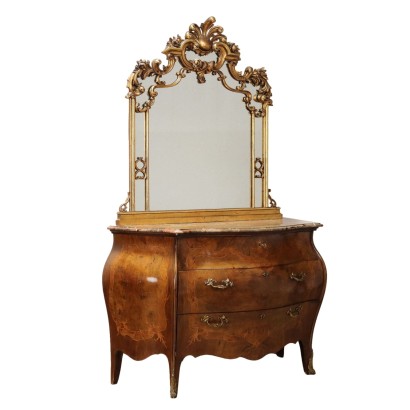 Commode avec miroir de style baroque