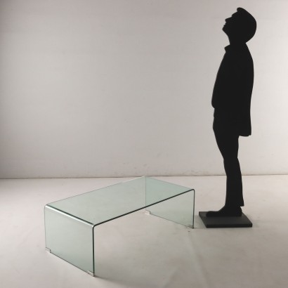 Mesa de centro de cristal