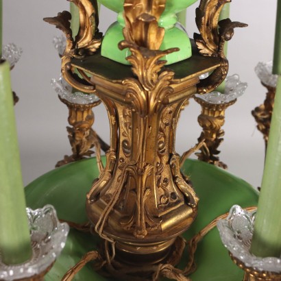 Kronleuchter Napoleon III. aus vergoldeter Bronze