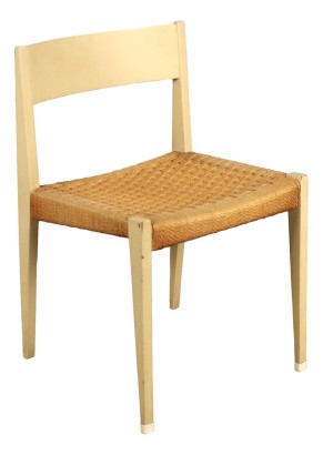 Vintage Stuhl Lackiertem Holz Italien der 60er Jahre