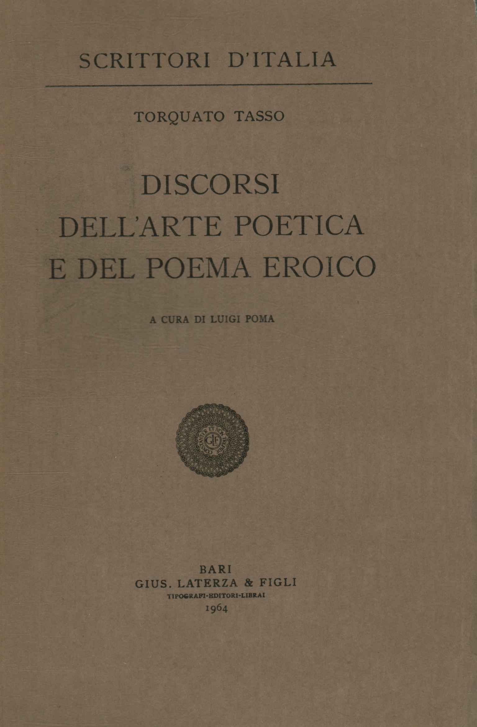 Discourses on poetic art and de