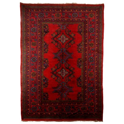 Antique Ushak Carpet Wool Heavy Knot Turkey 136 x 95 In