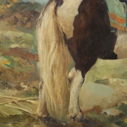 Painting by Rialdo Guizzardi,Child on the pony,Rialdo Guizzardi,Rialdo Guizzardi,Rialdo Guizzardi