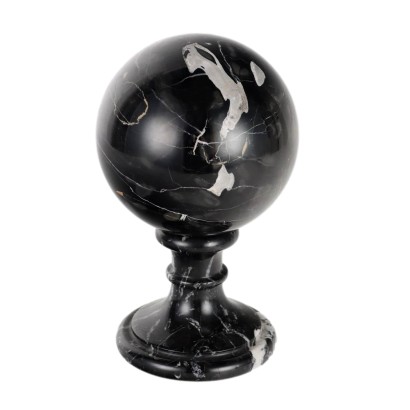 Antique Sphere with Marble Support Italy XX Century