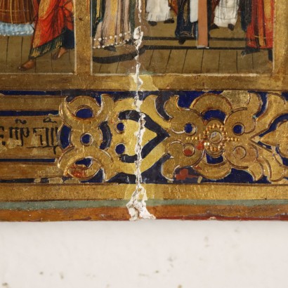 Icona Veneto-cretese XIX secolo,Scene bibliche
