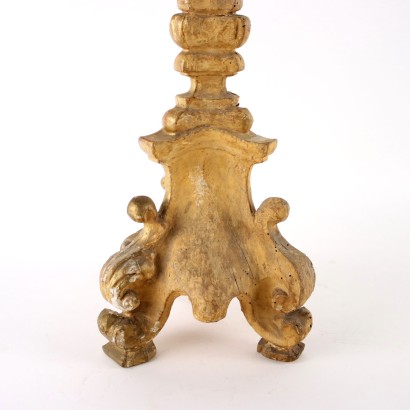 Carved and Gilded Wooden Torch Holders