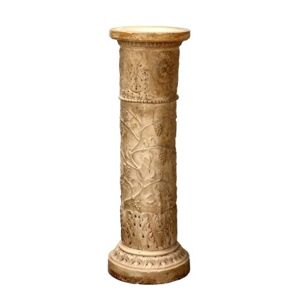 Antique Column Terracotta Man. Signa Florence XX Century