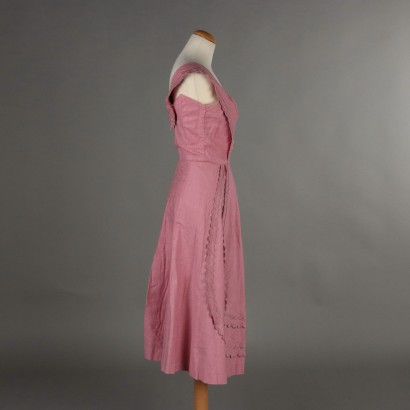 Vestido vintage rosa antiguo