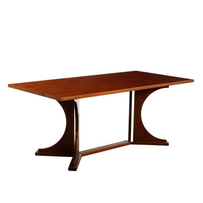 Vintage 1960s Table Walnut Wood Veneer Italy