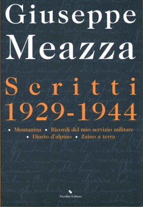 Scritti 1929-1944