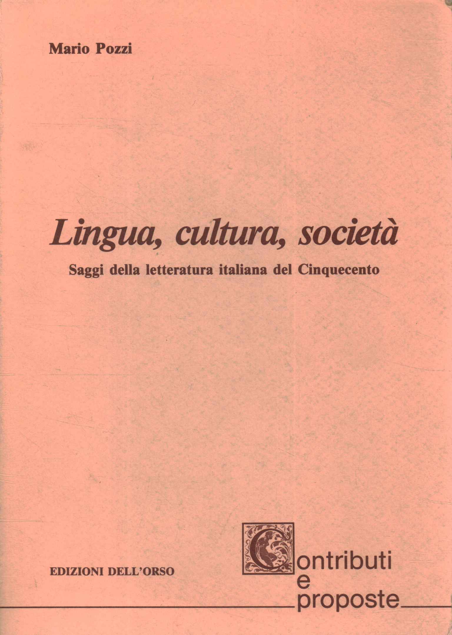 Lingua cultura, società