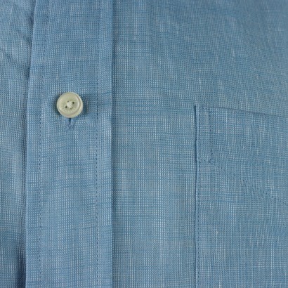 Chemise en lin bleu clair Brooks Brothers