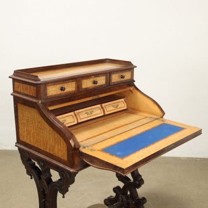 Petit bureau avec porte abattante N