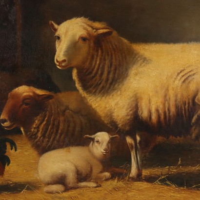 Painting by Eugène Verboeckhoven,In the sheepfold,Eugène Verboeckhoven,Eugène Verboeckhoven,Eugène Verboeckhoven,Eugène Verboeckhoven,Eugène Verboeckhoven,Eugène Verboeckhoven