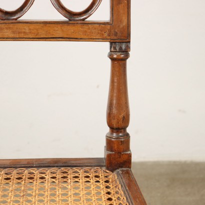 Group of 6 chairs, Group of Neoclassical Walnut Chairs