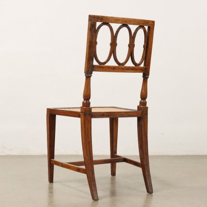 Group of 6 chairs, Group of Neoclassical Walnut Chairs