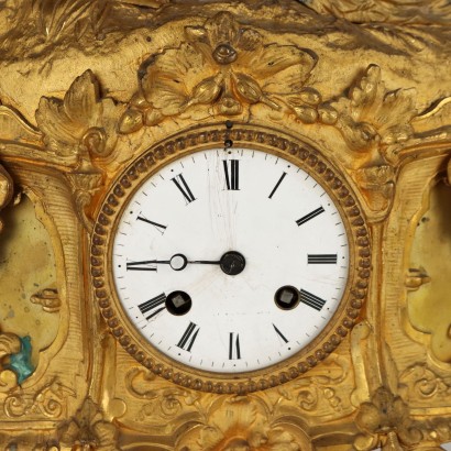 Gilded Bronze Mantel Clock