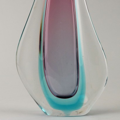 Vase en verre immergé