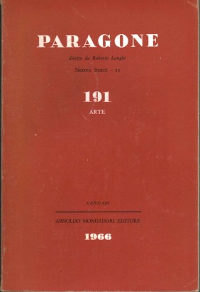 Paragone. Arte (Anno XVII, Numero 191/11, gennaio 1966)