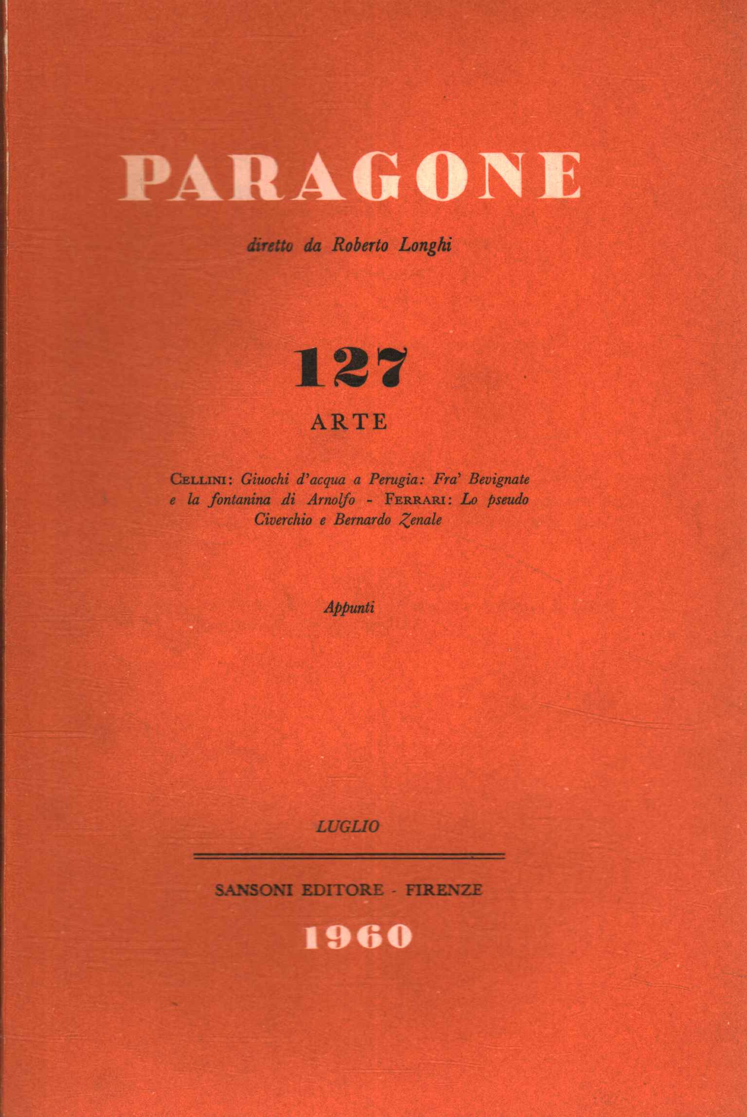 Paragone Arte (Anno XI Numero 127, bi,Paragone Arte (Anno XI Numero 127, bi,Paragone. Arte (Anno XI Numero 127, b