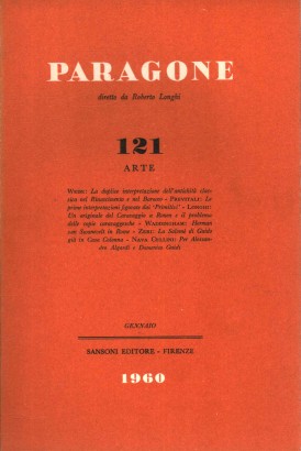 Paragone. Arte (Anno XI, Numero 121, bimestrale, gennaio 1960)