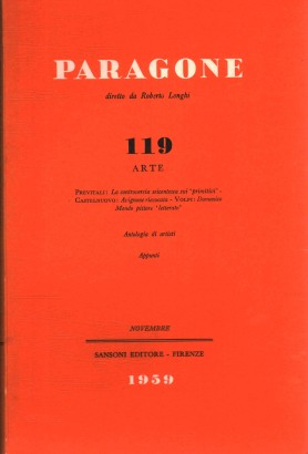 Paragone. Arte (Anno X, Numero 119, bimestrale, novembre 1959)