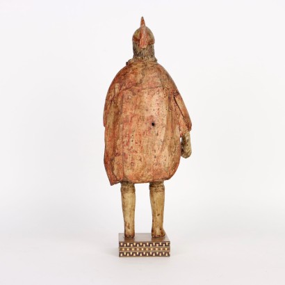 Roman Soldier Wooden Sculpture